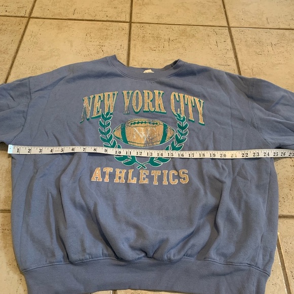 Aero New York City Athletics Blue Sweatshirt Size M - Picture 3 of 6
